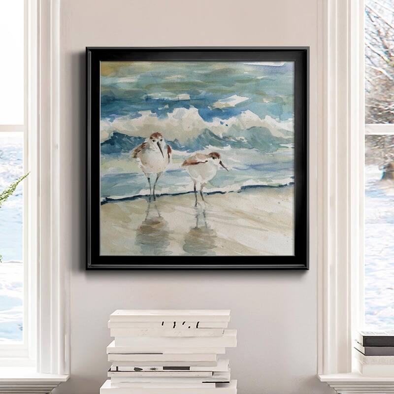 Beach Birds-Premium Framed Canvas - Ready to Hang