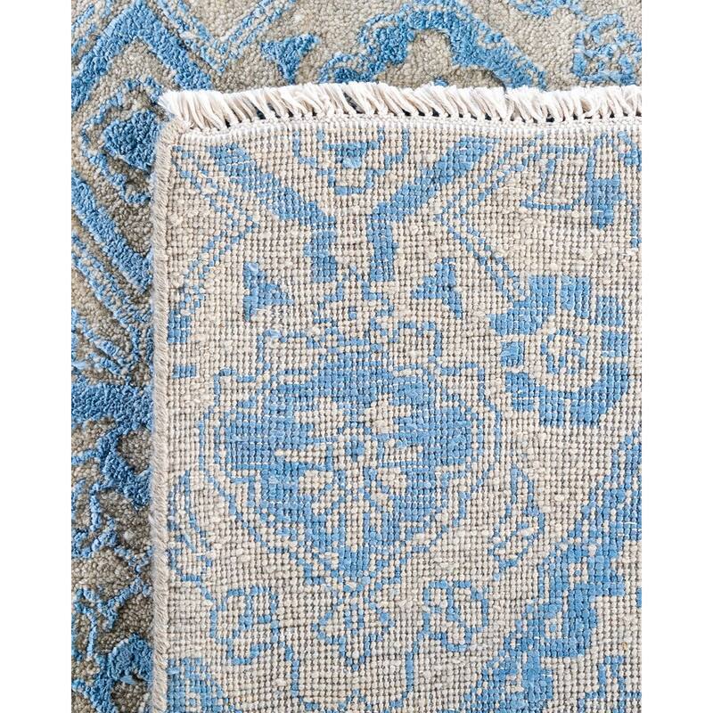 Ikat One-of-a-Kind Hand-Knotted Area Rug - Beige, 9' 3" x 12' 4" - 9' 3" x 12' 4"