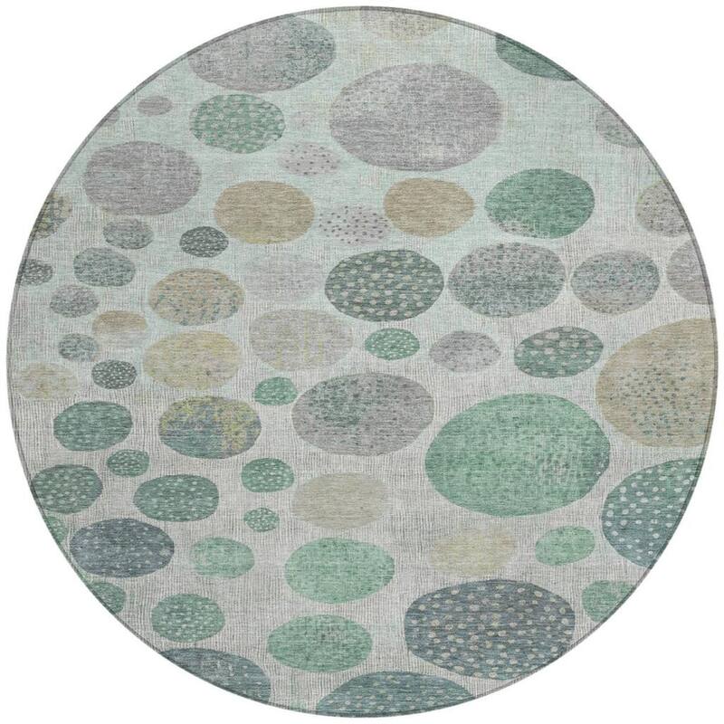 HomeRoots Geometric Transitional Rectangle Outdoor Rug