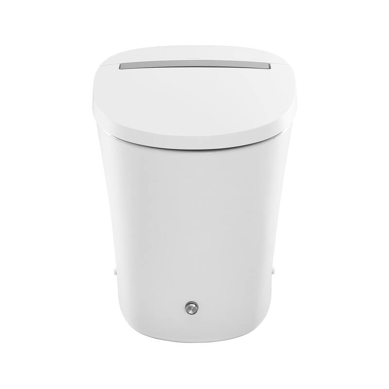 Hugo Smart Tankless Elongated Toilet, Touchless Vortex Dual-Flush 1.1/1.6 gpf - White