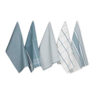 Classic Oversized Woven Dishtowels (Set of 5)