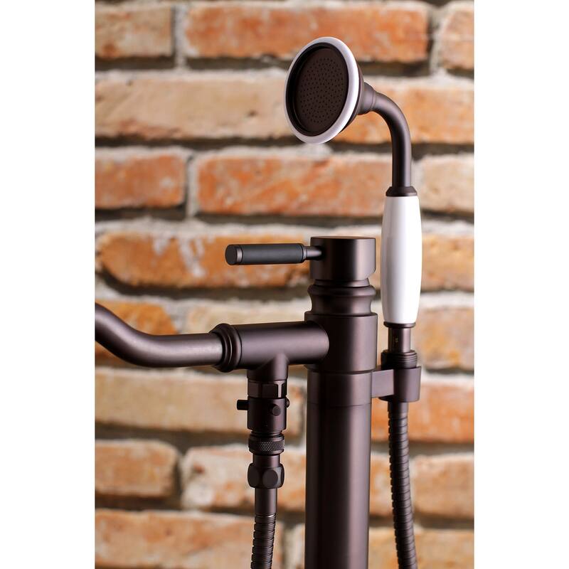 Kingston Brass Kaiser Floor Mounted Tub Filler � Includes Hand Shower