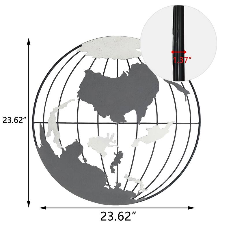 Adeco Metal Square Frame Wall Decor