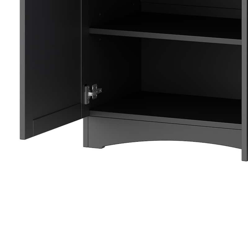 Farmhouse TV Stand with 2 Drawers for TVs Up to 70", Versatile Wood Grain Sideboard with Adjustable Shelves, Media Console