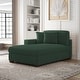 preview thumbnail 108 of 190, Modern Modular Sectional Sofa Corduroy Chaise Lounges Left Facing - Hunter Green Chaise