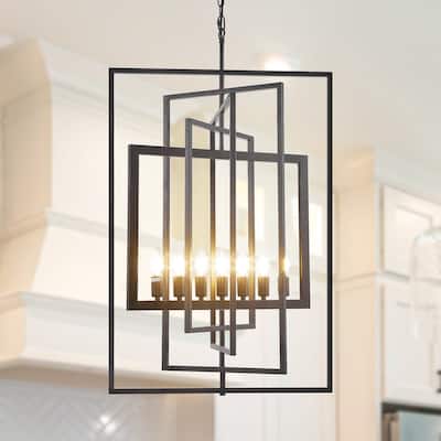 7-Light Pendant Light, 23Inch Farmhouse Chandelier Fixture with UL