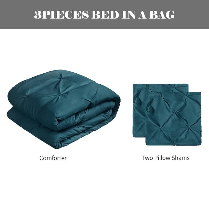 Shatex Pintuck Bedding Comforter Sets