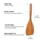 preview thumbnail 4 of 6, 12.8" Wood Turner Spatula Heat Resistant Non-Sticky Seamless - 13"Len