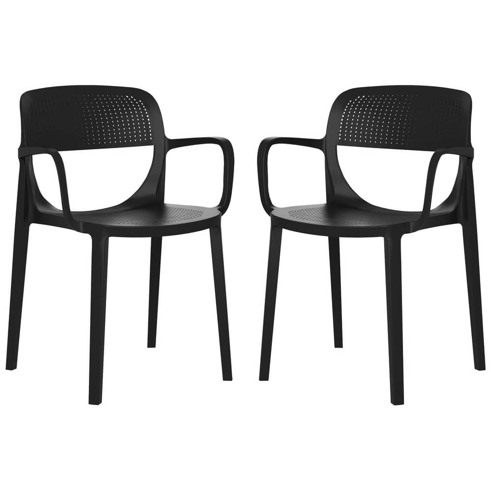 Frond and Form Outdoor Stacking Dining Armchair (Set of 2)