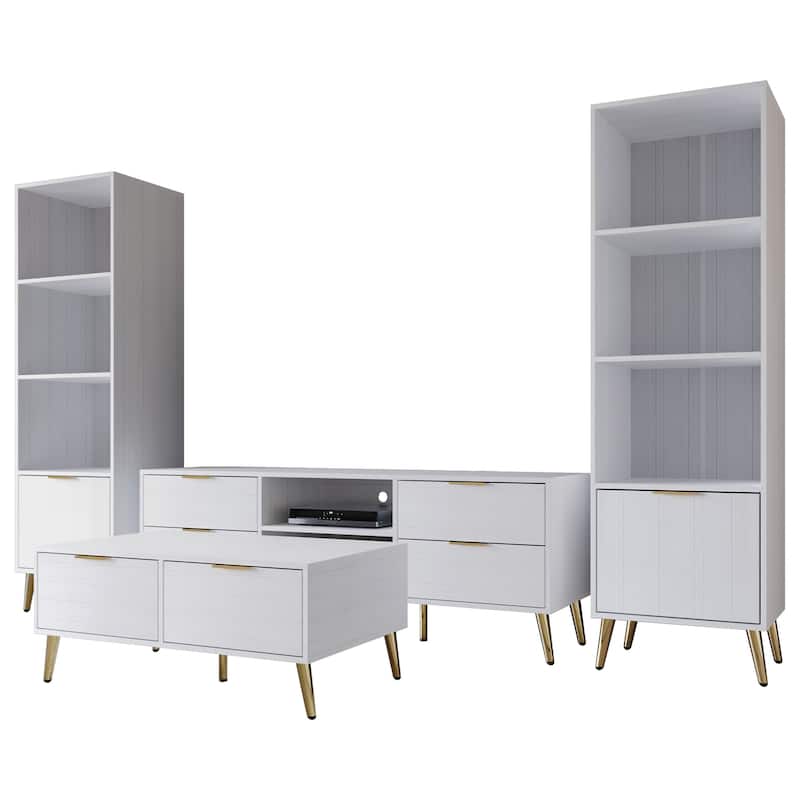 CraftPorch Elegance 4-Piece Living Room Set