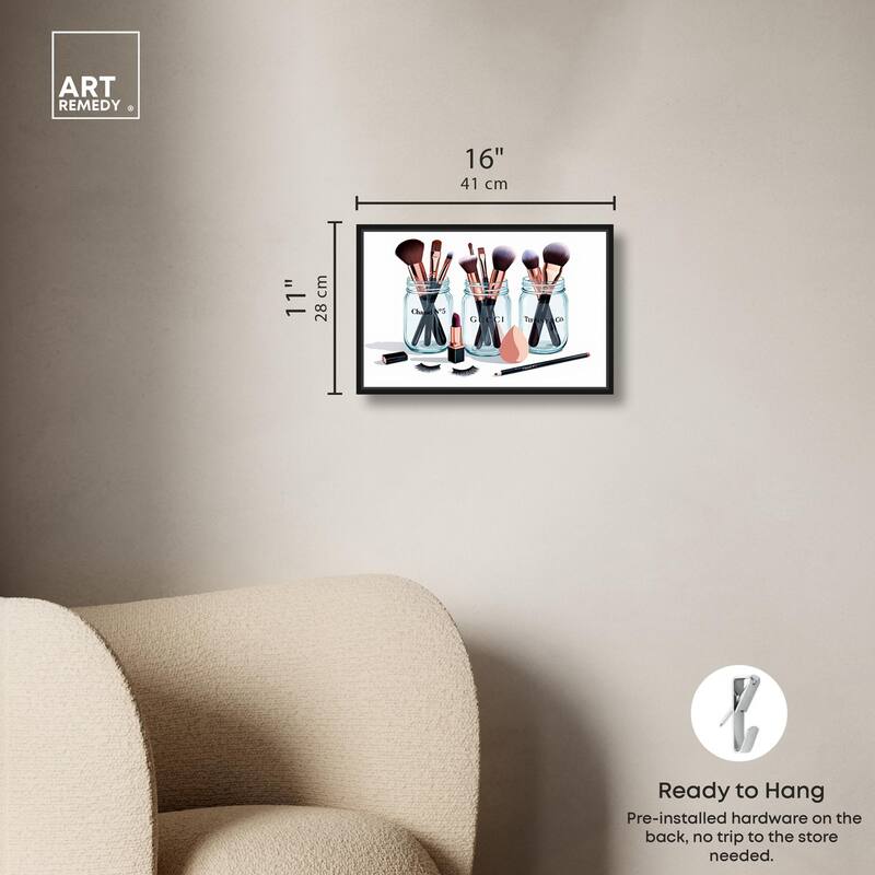 Glamour Glassware Canvas by Art Remedy