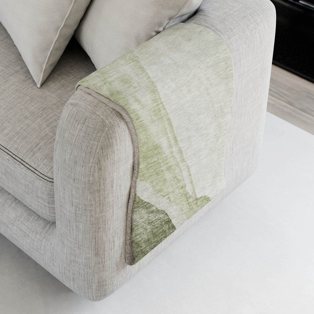 Premium Machine Washable Casual Contemporary Sherpa Throw Blanket