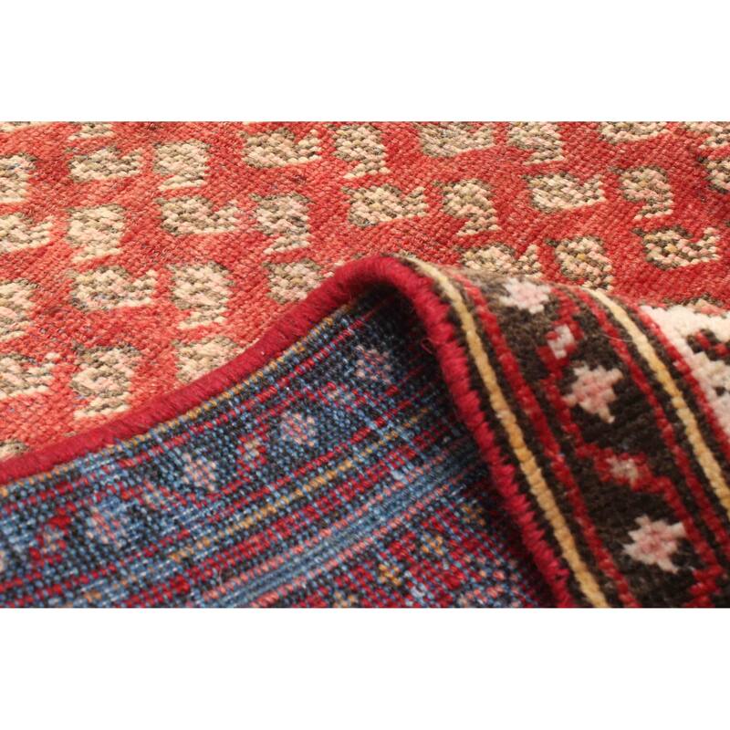 ECARPETGALLERY Hand-knotted Andelz Red Wool Rug - 3'3 x 5'8