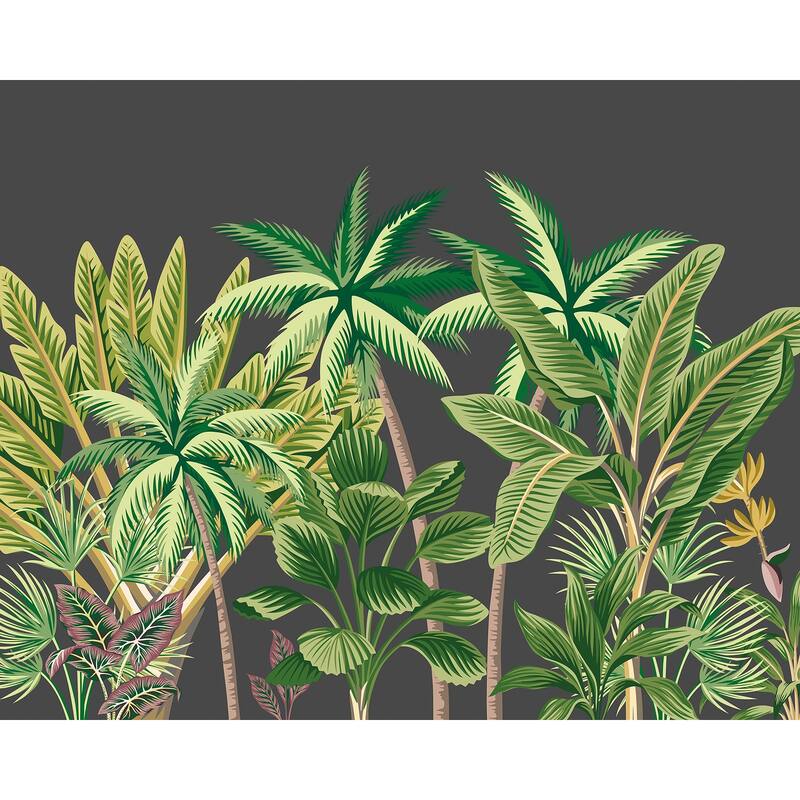 Verdant Tropical Palm Trees Wall Mural
