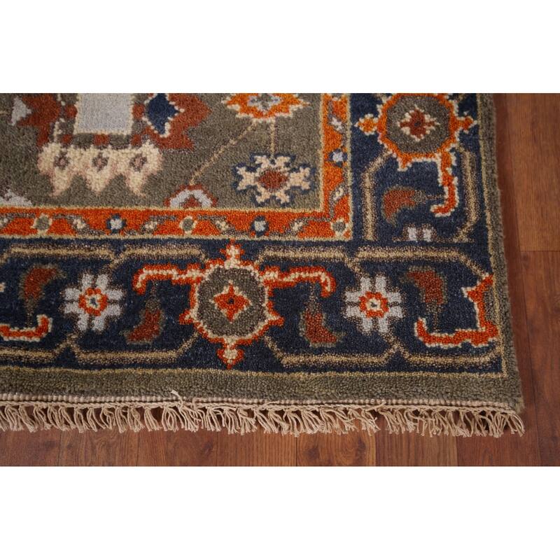 Oushak Oriental Area Rug Handmade Wool Carpet - 4'0"x 5'11"