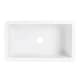 preview thumbnail 4 of 12, Eden Crisp White Fireclay 31" Single Bowl Undermount Kitchen Sink and Drain - 31.25 x 18 x 8.5
