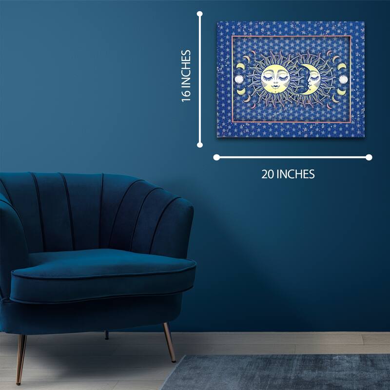Matashi 5D Multi-Dimensional Wall Art - Custom Made Sun and Moon Wall Art Print