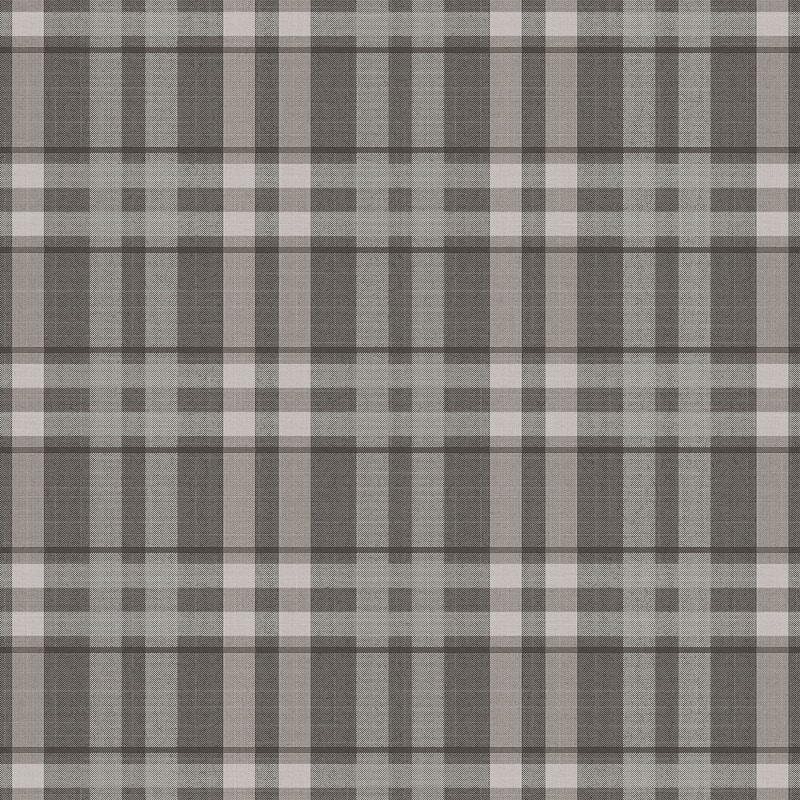 Galerie Wallcoverings Vintage Roses Tartan Plaid Non-Woven Matte Wallpaper Roll