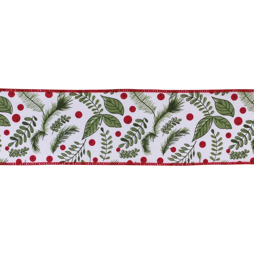 Holiday Foliage Ribbon 4" x 10 yds.
