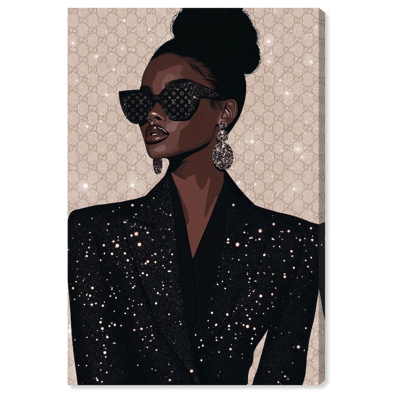 Elegant Woman Sparkle Canvas by Art Remedy, Gallery Wrapped - 30" x 45"