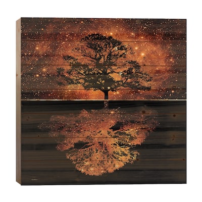 Inspiration Print On Wood by Daphne Horev - Multi-Color