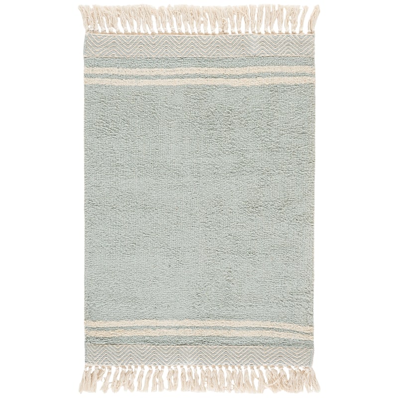SAFAVIEH Easy Care Machine Washable Vincente Ilva Rug - 2' x 3' - Light Blue/Ivory