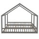 preview thumbnail 9 of 8, House-Shaped Platform Beds , Dual Bed Design with Guardrails, Pine Wood and MDF Construction