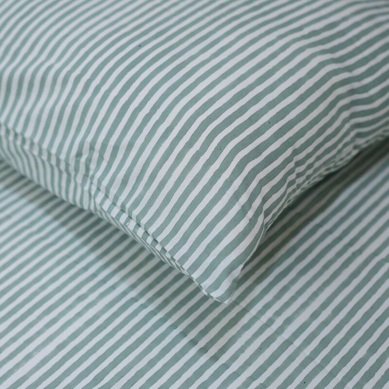 Fabdivine Handmade Block Print Flat Sheet or Bed Sheet Cotton Fabric Floral Home Decor