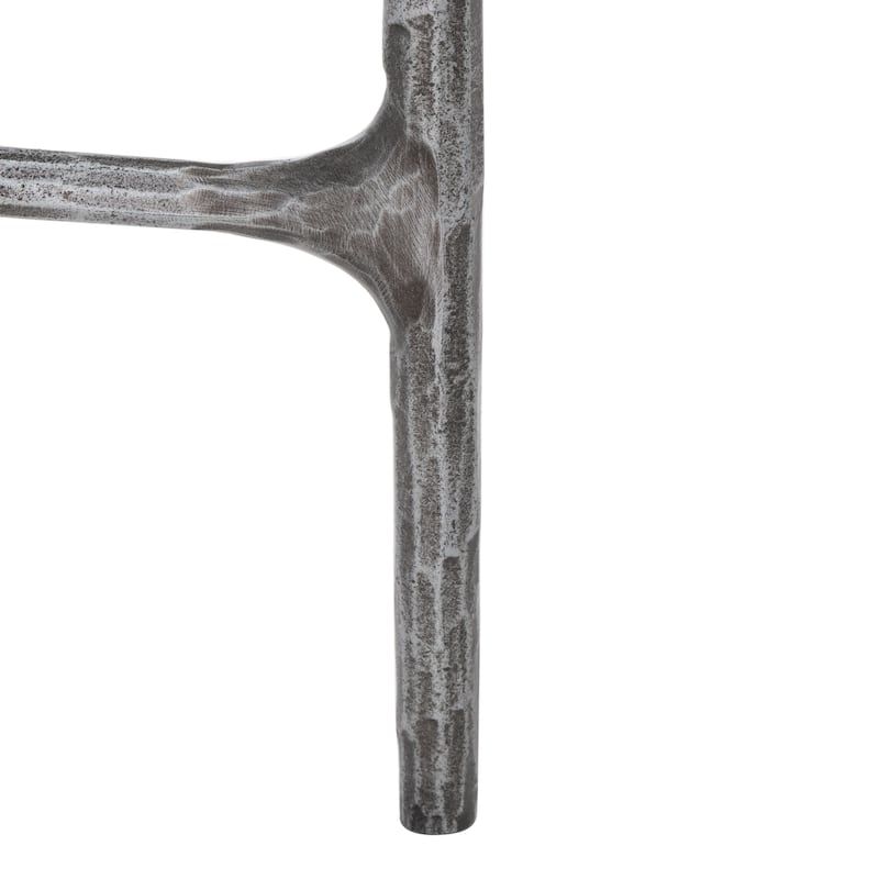 SAFAVIEH Couture Saliha Forged Metal Round End Table - 18" W x 18" L x 20" H - 18"W x 18"D x 20"H