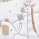 preview thumbnail 3 of 4, Lambs & Ivy Signature Jamboree Metallic Gold/White/Silver Elephant and Giraffe 3-Piece Crib Bedding Set