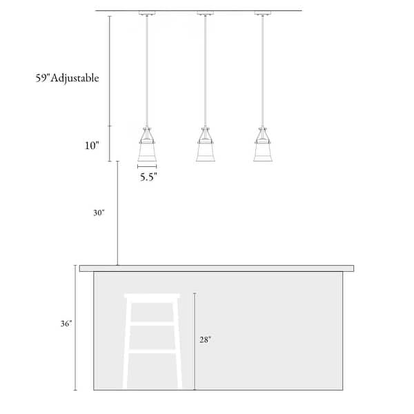 dimension image slide 0 of 3, Haye Modern Gold 1-Light Mini Glass Pendant Light for Kitchen Island - D5.5" x H10"
