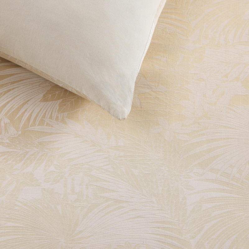 Tommy Bahama Beachside Blooms Cotton Beige Duvet Cover Set