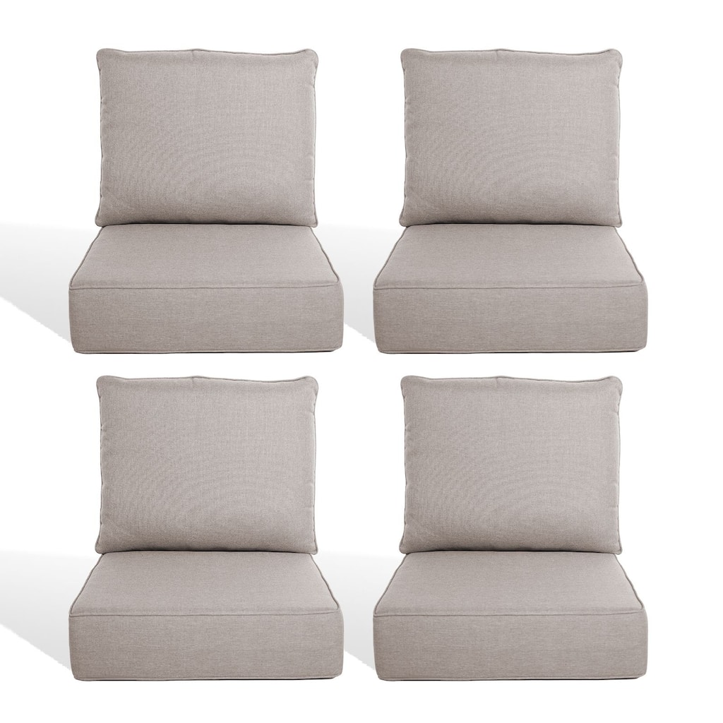 Pocassy 22"x24"x6" Inch Thick Cushions Pillows Indoor Outdoor Cushion 4 Set
