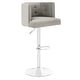 preview thumbnail 15 of 28, SAFAVIEH Couture Zayna Adjustable Barstool. - 21.3"x22.1"x44.1"