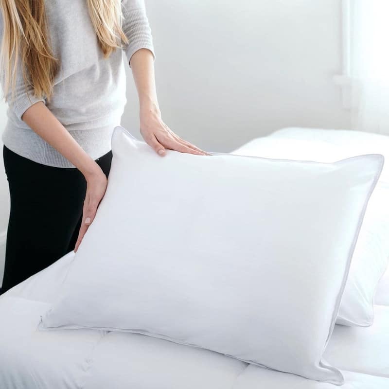 Downlite Soft Down Stomach Sleeper Pillow - White