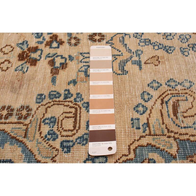 ECARPETGALLERY Hand-knotted Antalya Vintage Tan Wool Rug - 9'8 x 12'2