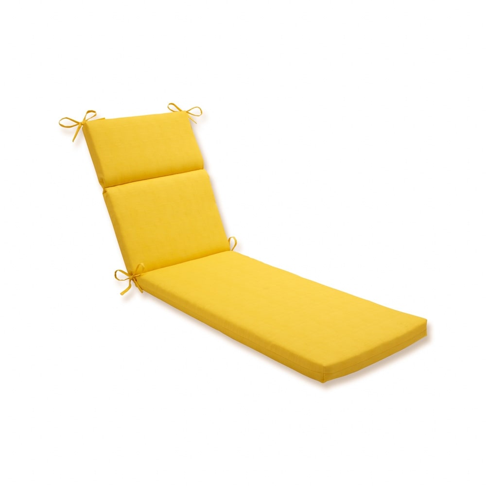 Pillow Perfect Outdoor Yellow Chaise Lounge Cushion Bed Bath