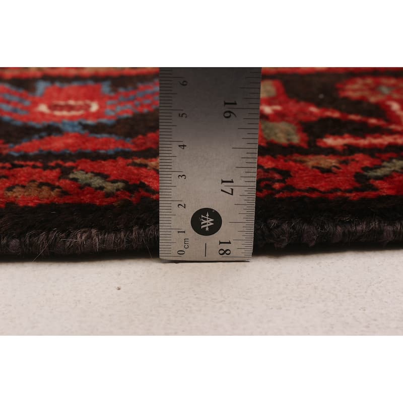 ECARPETGALLERY Hand-knotted Andelz Red Wool Rug - 4'6 x 7'0
