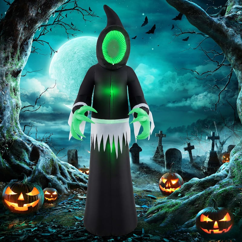 Costway 8 FT Giant Halloween Inflatable Ghost Blow up Ghost Decoration - See Details