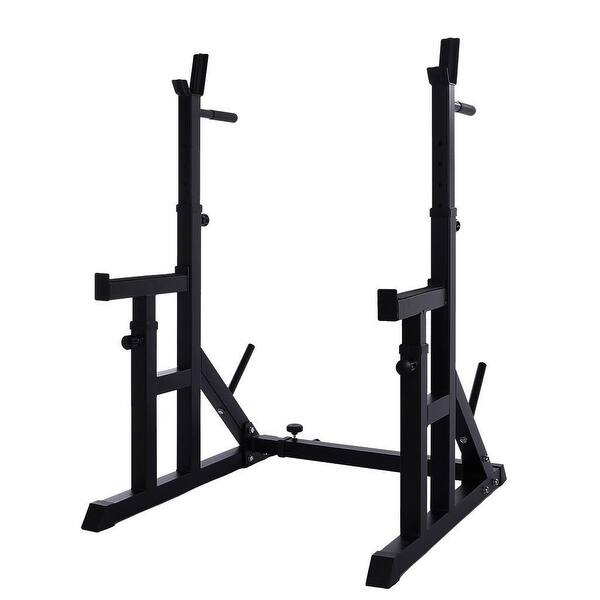 Adjustable Squat Rack Stands Multifunction Barbell Bench Press Dipping