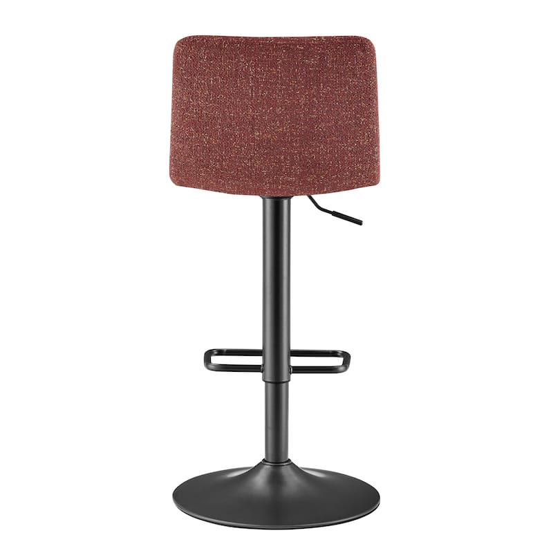 NPD Furniture Bruce Chenille Gaslift Bar Stool (Set of 2)