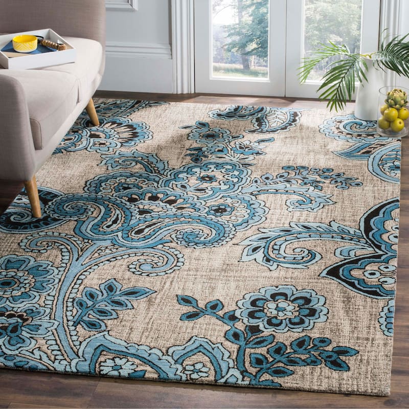 SAFAVIEH Handmade Allure Angie Modern Floral Wool Rug