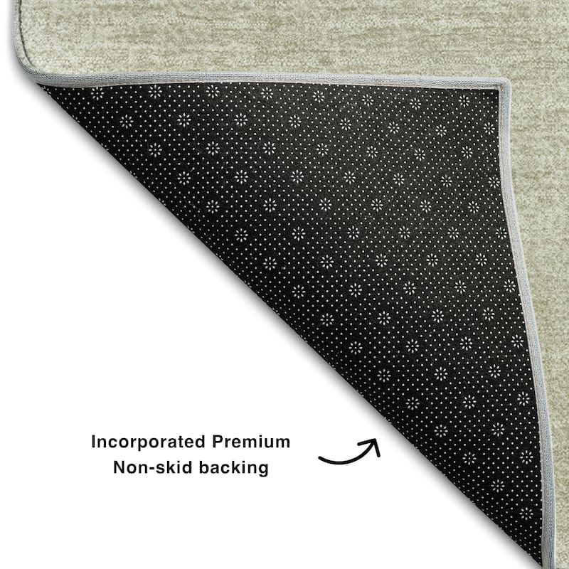Premium Washable Super Soft Solid Ombre Mayfield Rug