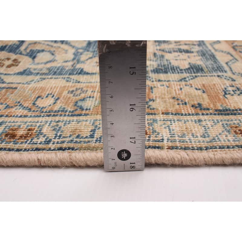 ECARPETGALLERY Hand-knotted Antalya Vintage Tan Wool Rug - 9'8 x 12'2