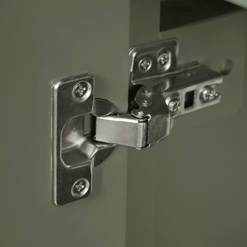 30" Bathroom Vanity with Ceramic Sink, Soft-Close Door, Built-in Shelf & Ample Storage