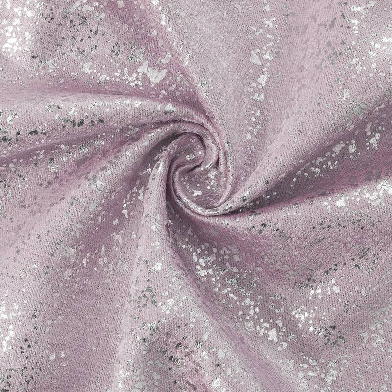 Dainty Home 2 Pack Artisinal 100% Blackout Grommet Curtain Panel Pair with 3D Lurex Texture