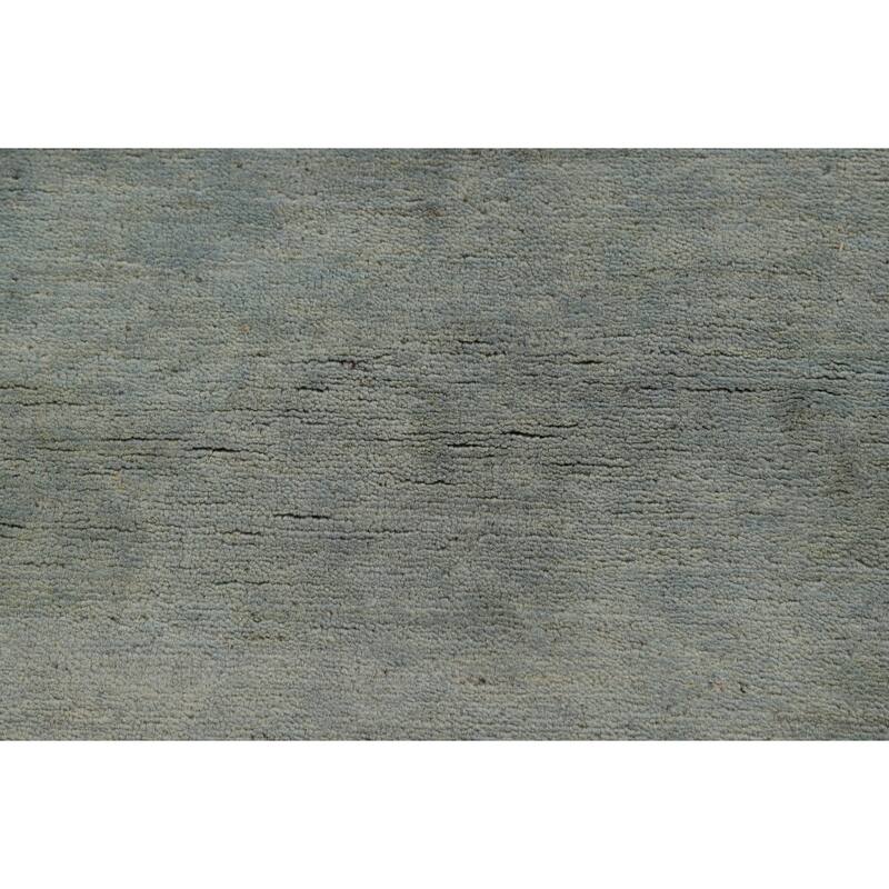 Hand Knotted Oriental 100% Wool Carpet Modern Modern Navy Blue & Blues Gabbeh Area Rug - 4' 1'' X 2' 8''