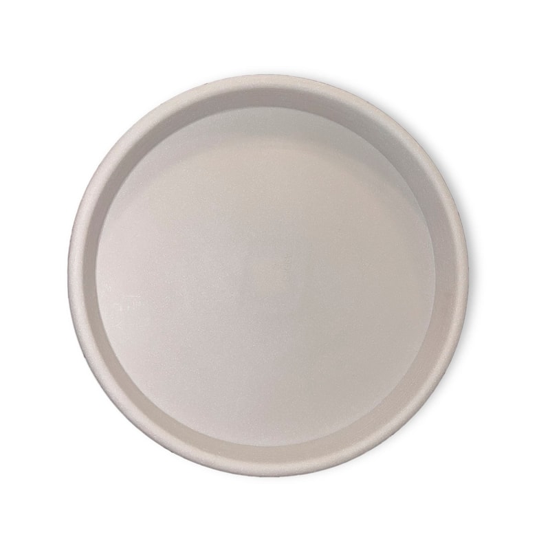 Universal Round Plant Saucer, Heavy Duty Planter Tray - 23'' inner x  25.5" outer - Parchment