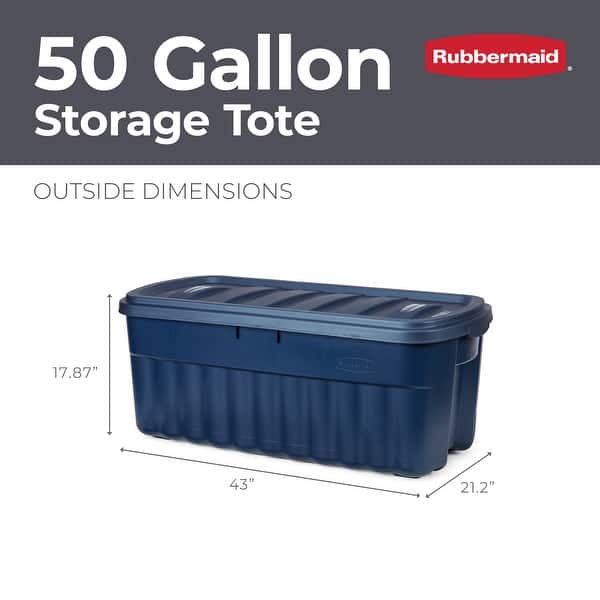 dimension image slide 6 of 12, Rubbermaid Roughneck Storage Totes