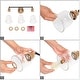 preview thumbnail 6 of 4, Mid-century Modern Black Gold Bathroom Vanity Lights with Clear Bell Glass for Powder Room - L 21.5" x W 7.5" x H 10"